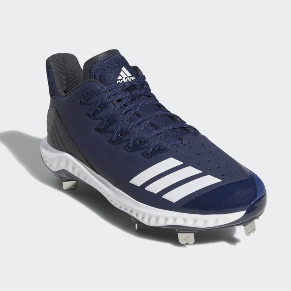 Men’s Blue Adidas Icon Bounce Mid Baseball Cleats 14 NWOT